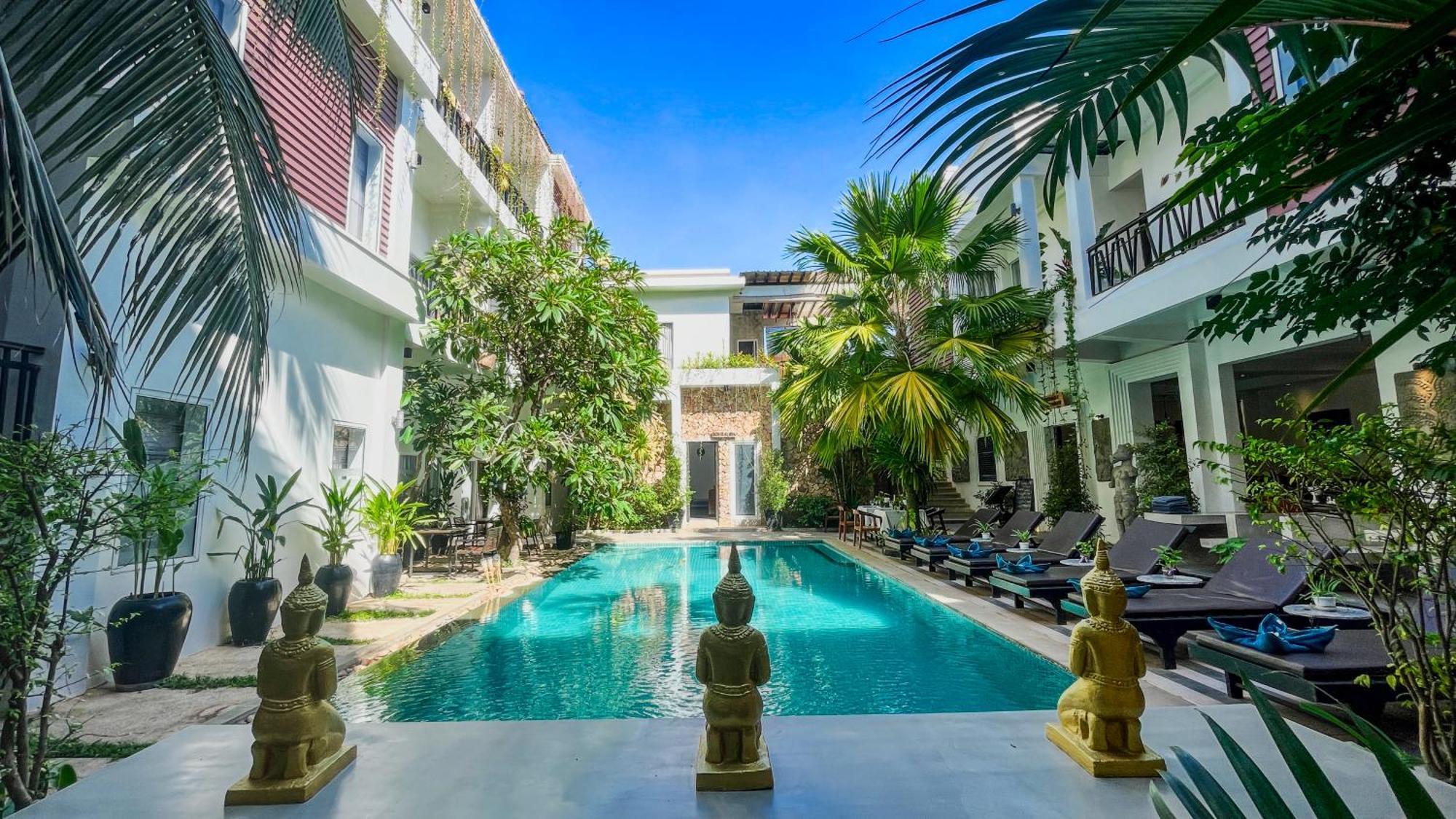 Готель Boutique Indochine D'Angkor Сіємреап Екстер'єр фото